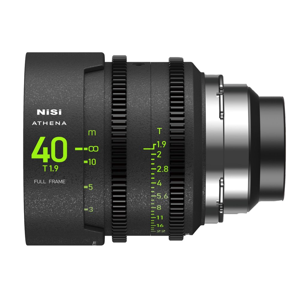 NiSi - Athena Prime 40mm T1.9 Full Frame Cinema Lens, Compatible with ARRI PL Mount Cameras, Wide Angle Lens Full Frame, Quality Build, Great Low-Light Performance and Image Quality Camera Accessories