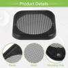 ACROPIX Universal 4" Car Speaker Grills Cover Mesh Square 4 Inch Audio Speaker Subwoofer Guard Protector Case with Mounting Screws ABS Black - Pack of 4 view 4