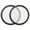 ACROPIX Universal 10" Car Speaker Grills Cover Mesh Round 10 Inch Audio Speaker Subwoofer Guard Protector Case Iron Black White - Pack of 2 view 1