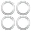 ACROPIX Universal 3" Subwoofer Speaker Rings Cover Spacers Speaker Audio Decorative Circle without Mesh Grille ABS Silver Tone - Pack of 4 view 1