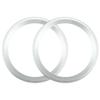 ACROPIX Universal 8" Subwoofer Speaker Rings Cover Spacers Speaker Audio Decorative Circle without Mesh Grille ABS Silver Tone - Pack of 2 view 1