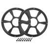ACROPIX Universal 10" Car Speaker Grills Cover Round 10 Inch Audio Speaker Subwoofer Guard Protector Case with Mounting Screws Iron Black - Pack of 2 view 1