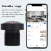 Saluaqui 1.8mm X 0.5 5MP Fisheye Lens, Single Board Fisheye Wide Angle Lens, Clear Image Easy Installation Fisheye Panoramic Lens for Camera view 3