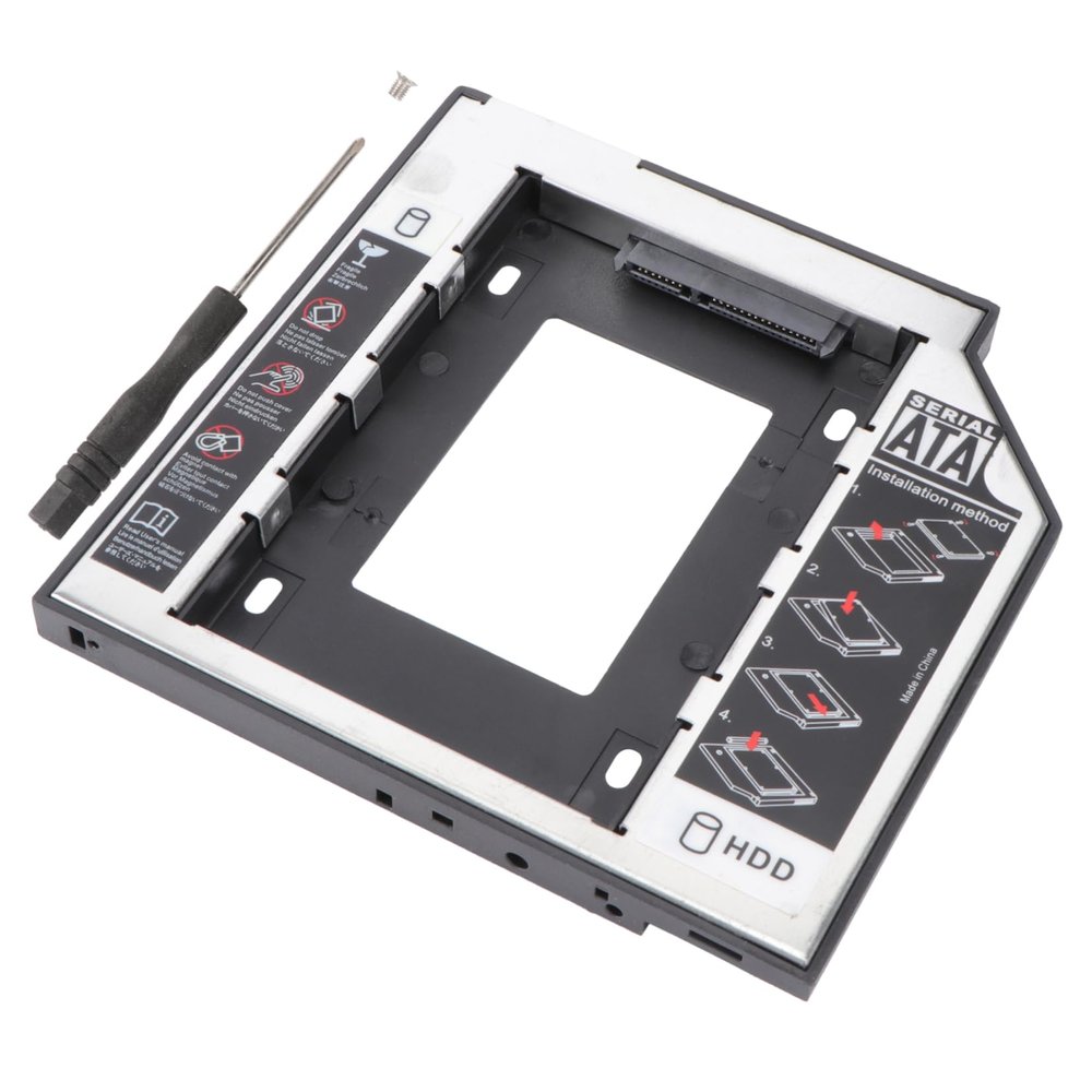 Artibetter 2.5 Inch Ssd Drive Bracket Universal HDD Holder 9.5mm Interface Fast Transfer Rate for Laptop Server