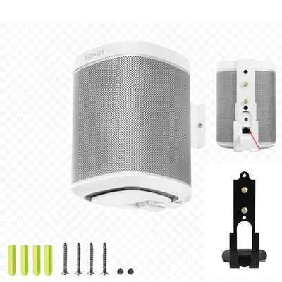 Coyktonty Aluminium Wall Bracket/Wall Mount Bracket for Sonos One One SL Speakers,Duty Speaker Mount Mounting Brackets,with mounting Screws (Black)