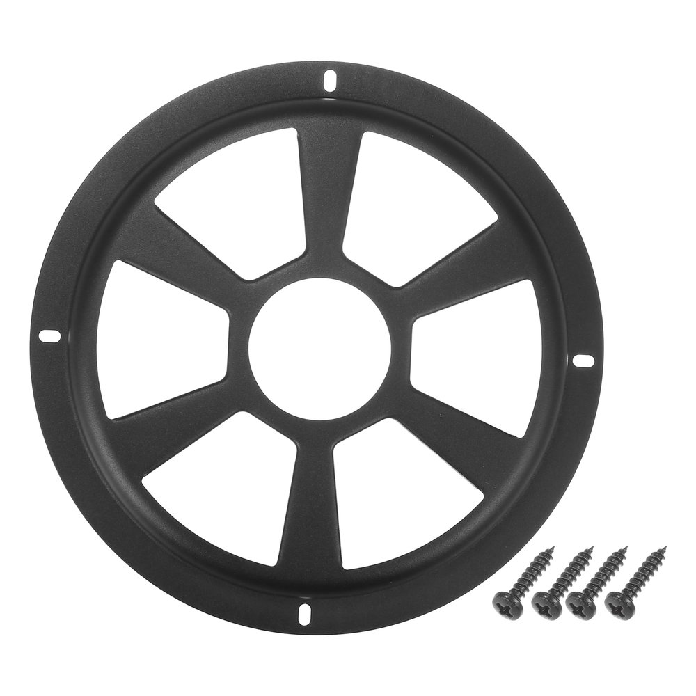 ACROPIX Universal 8" Car Speaker Grills Cover Round 8 Inch Audio Speaker Subwoofer Guard Protector Case with Mounting Screws Iron Black - Pack of 1