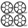 ACROPIX Universal 10" Car Speaker Grills Cover Round 10 Inch Audio Speaker Subwoofer Guard Protector Case with Mounting Screws Iron Black - Pack of 4 view 1