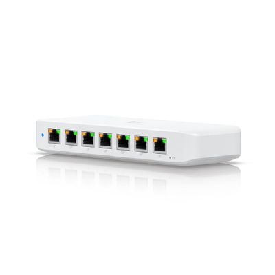 Ubiquiti Ultra 210W 8-Port Managed Switch 8X Gigabit Ethernet (7X PoE), 1x PoE (zur Stromversorgung), 210W AC Adapter