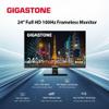 Gigastone 24 inch IPS LED Back Light Monitor 100Hz FHD 1920 x 1080,178WideView,Frameless, Dual Monitor, MPRT 1ms, Built-in Speakers, Eye Care Technology, Ergonomic Tilt VESA Mount, HDMI VGA view 2