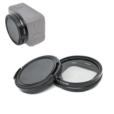 49mm Camera Lens Filter Holder Adapter Ring with ND8 Filter Lens Cap Cover Set Compatible for Insta360 Ace Pro Aluminum Alloy Lens Filter Protective Frame Bracket Action Camera Accessories