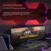 EVERZONE Curved Monitor Light Bar,Adjustable Screen Light with Non-Glare, Asymmetrical Projection Screenbar, Three Color Temperatures, Stepless Dimming, RGB Ambient Light, Easy Installation, Black view 2