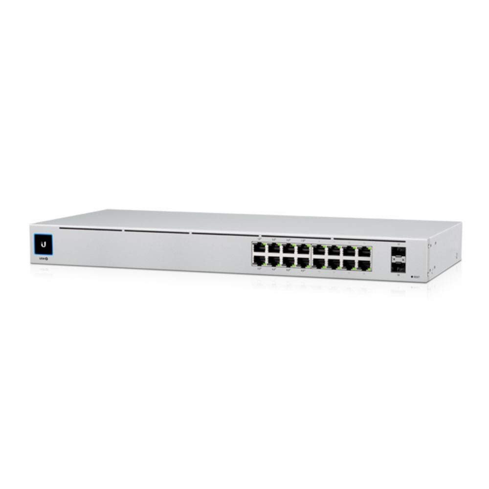 CLASSYTEK UniFi Switch PoE 16-Port USW-16-POE Gigabit Layer 2 Switch 802.3at PoE+ (Renewed)