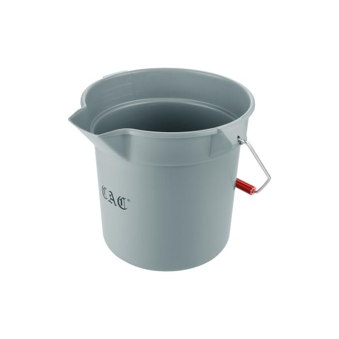 CAC China BTRS-10GY Gray Bucket 10 Qt.