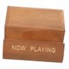 Cabilock Wooden Vinyl Record Stand Sturdy Desktop Holder for Albums Portable and Lightweight Design for and Access for Music Lovers and Vinyl Collectors view 1