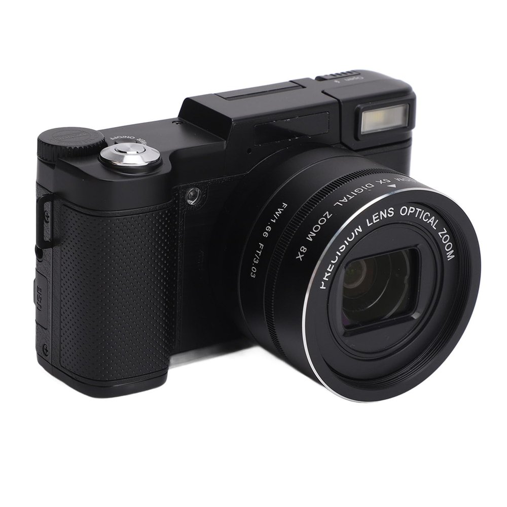4K Digital Camera for Photography, Autofocus 48MP Vlogging Camera with 3inch Flip Screen, 5X 8X Zoom Anti Shake Compact Camera for Photography and Video