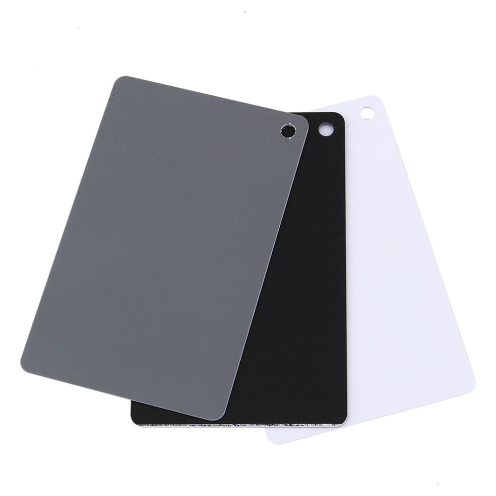 3 in 1 Digital Photography Exposure Balance Card Set for Film Digital Cameras