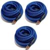 Xscorpion Big 3 Upgraded Black 1/0 AWG Copper Snakeskin Braided Sleeving Cable Alternator Wire AWG (Blue) view 1