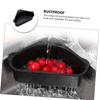 Hoement 304 Stainless Steel Triangular Draining Basket for Kitchen Sink Multi-Purpose Strainer and Storage Holder Ideal for Washing Vegetables and Organizing Kitchen Essentials view 3