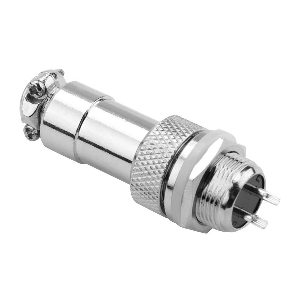 5pcs GX12 2Pin Male Female Panel Metal Aviation Plug Socket Connector for Small Instruments Security Monitoring