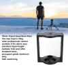 75mm Tripod Head Bowl Riser, Aluminium Half Ball Flat to Bowl Adapter Converter Riser with 1/4in & 3/8in Threaded Holes for Camera Tripod Fluid Head view 2