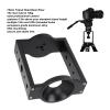 75mm Tripod Head Bowl Riser, Aluminium Half Ball Flat to Bowl Adapter Converter Riser with 1/4in & 3/8in Threaded Holes for Camera Tripod Fluid Head view 3