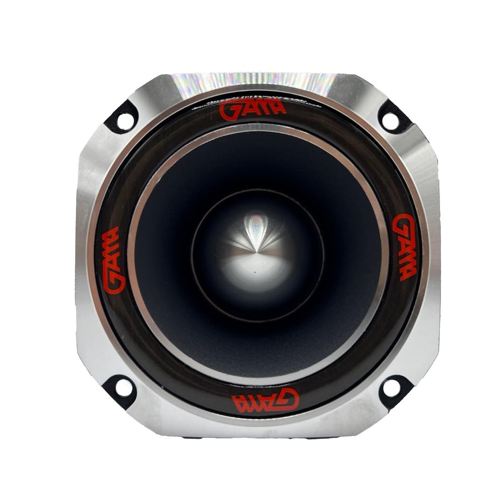 GAMA AUTOPARTS 4-Inch Titanium Bullet Super Tweeter  500W Max, 250W RMS, 4-Ohm, High Compression Audio Tweeter for Car Stereo Systems