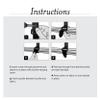 RIP-TIE 3/4" x 5" EconoCinch-EG Cable Tie Attach to Walls, Carts, Equipment Racks 5 Pack Black view 2