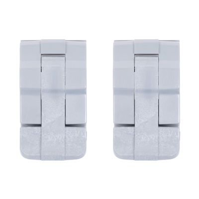 2 Pelican Silver Replacement Double Throw Medium Latches. Fits Protector Series.