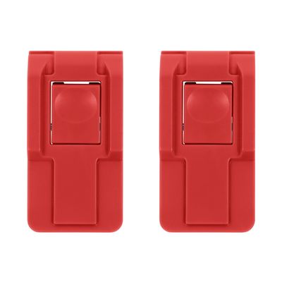 Pelican Replacement Push Button Latches, Medium, Red (Set of 2)