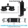 Aluminum Tablet Holder for All iPad, 360 adjustable Secure Double Suction Cup Mount for Car Truck Windshield,Sunroof, Compatible with iPad Pro 12.9 Mini Air, Galaxy Tabs and 4.7-15" Tablets view 4