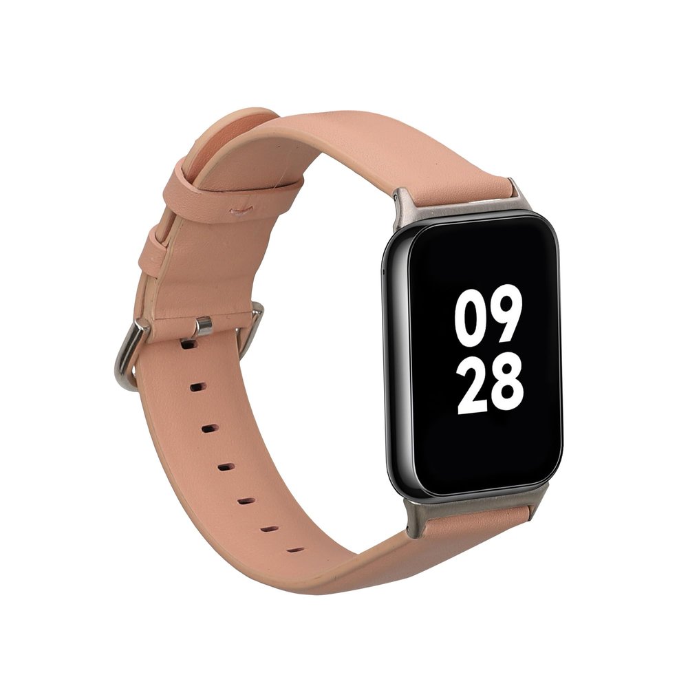 kwmobile Real Leather Watch Strap Compatible with Xiaomi Smart Band 8 Pro/Band 9 Pro/Redmi Watch 5 / Redmi Watch 4 - Fitness Tracker Replacement Sports Wristband with Clasp