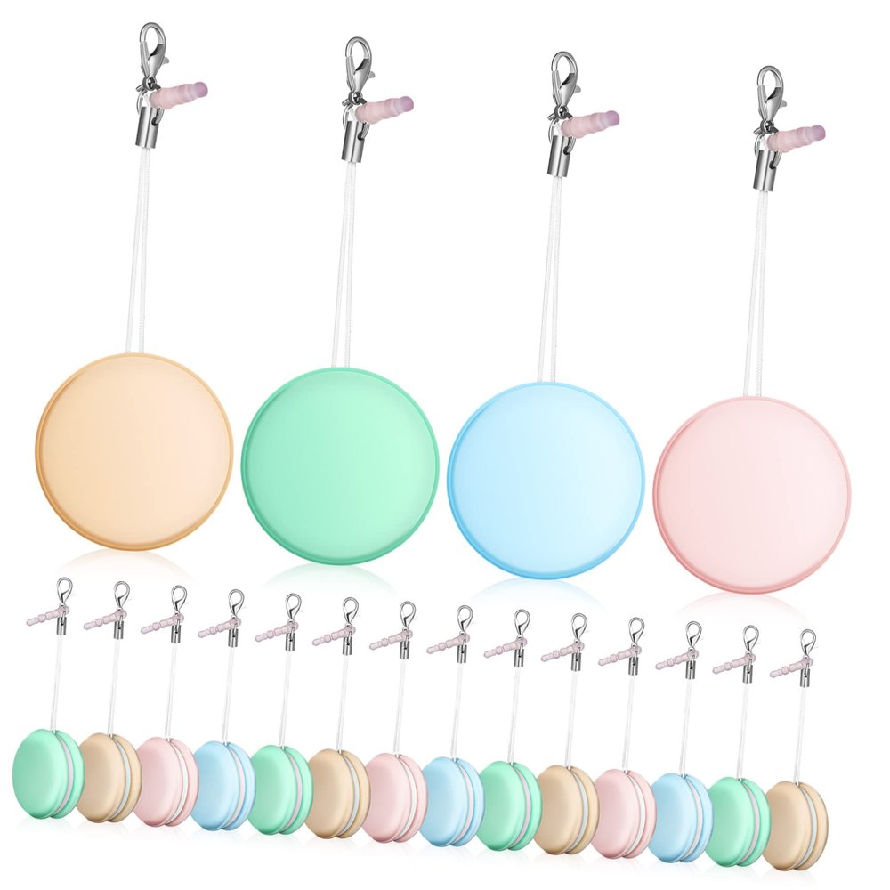 Beavorty 18pcs Macaron Shaped Phone Screen Cleaners Cute Decorative Cellphone Lanyards Multi-Color Screen Wipes for Phones Tablets and Lenses for Everyday Use