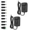 24V 1A Power Supply Adapter, AC/DC Adapter Cord with 5.5mm x 2.5mm DC Plug & 10 Sizes of Tips, 24 Volt 1Amp Transformer view 1