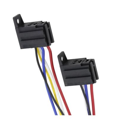 DLAHPJPT 5 PCS/Lot Violet Car Relay Socket with Wire with Terminal 12/24V30A Modified Nylon Flame Retardant(5 Pin)