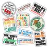 10pcs Accountant Stickers Sheet Funny CPA Gift Tax Season Accounting Spreadsheet Vinyl Decal Multiple Design, Waterproof, UV-Resistant, for Water Bottle, Scrapbook, Laptop, Car (Design 1) view 1