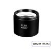 Microscope Accessories for Adults Microscope Auxiliary Lens 0.3X 0.5X 0.7X 2X Auxiliary Objective 48mm Thread Wide Field Rod Lens Binocular Telescopic Three-Eye Solid Microscope (Size : WD287) view 2