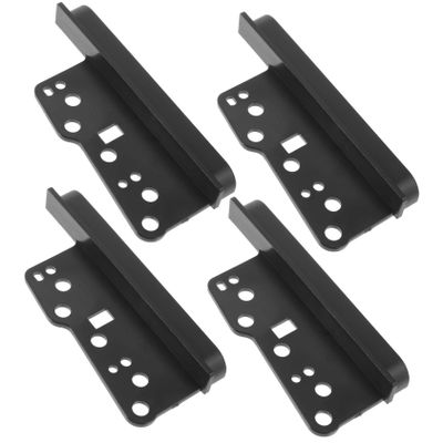 BRIGHTFUFU 4pcs Door Speaker Wiring Harness Car Radio Dash Installation Kit Stereo Radio Mounting Trim Bezel