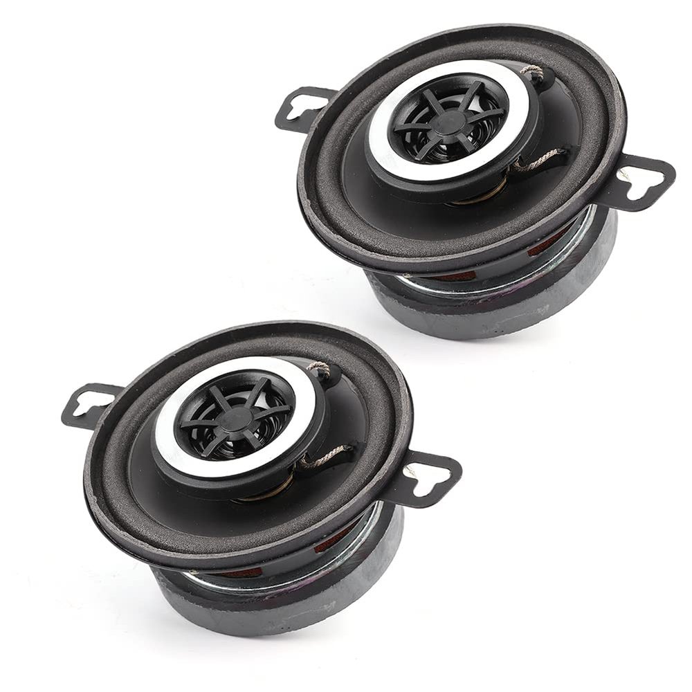 aqxreight 3.5in 200W Coaxial Speaker Tweeter Stereo Music HiFi Loudspeaker for Auto Audio System Universal Premium ABS Magnet Black Silver