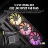 CORSAIR iCUE Link 3500X RGB Mid-Tower ATX PC Case  Panoramic Tempered Glass  Reverse Connection Motherboard Compatible  3X CORSAIR iCUE Link RX120 RGB Fans Included  Black view 4