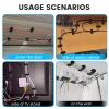 Adhesive Cable Management Clip (20Pcs Black),Cord Management Under Desk,Wire Organizer for TV PC Ethernet HDMI Extension Cord Power Plug view 3