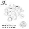 Generic Southst 100pcs 13mm 1W 3W Mini LED Lens 15 30 45 60 90 100 Degree For IR CCTV LED PCB Convex Acrylic Lens Holder Reflector Collimator (Degree: 100 Degree/Diameter: 13mm Diameter) view 2