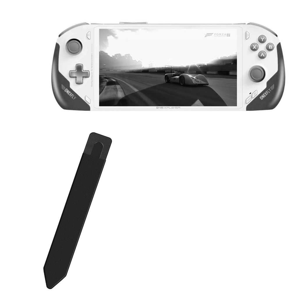 BoxWave Stylus Pouch Compatible with OneXPlayer OneXFly (7 in) - Stylus PortaPouch, Pen Stylii Holder Carrier Portable Self-Adhesive - Jet Black