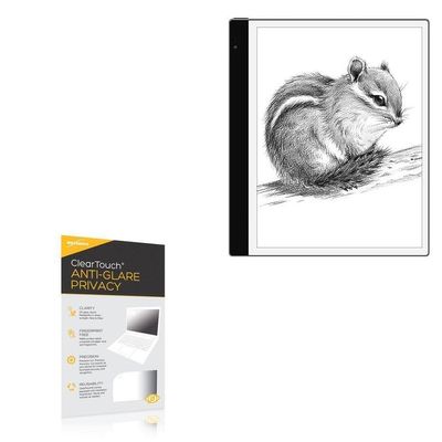 BoxWave Screen Protector Compatible with Bigme inkNoteS (10.3 in) - ClearTouch Anti-Glare Privacy (2-Pack), Privacy Screen Protector Flexible Film Anti-Glare
