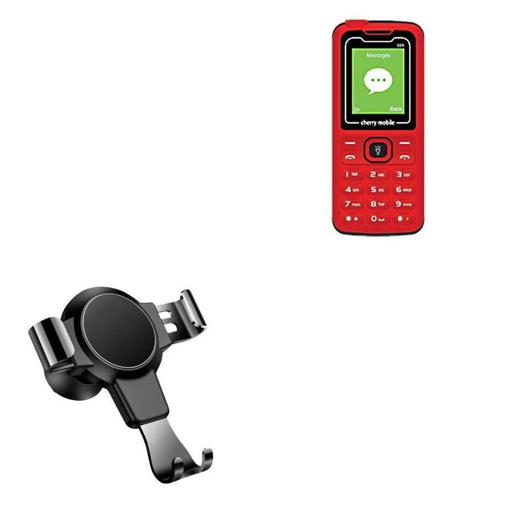 BoxWave Car Mount Compatible with Cherry Mobile C17i - X-Switch Car Mount, Air Vent Mounted Holder Simple Minimal - Jet Black