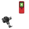 BoxWave Car Mount Compatible with Cherry Mobile C17i - X-Switch Car Mount, Air Vent Mounted Holder Simple Minimal - Jet Black view 1