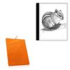 BoxWave Case Compatible with Bigme inkNoteS (10.3 in) - Velvet Pouch, Soft Velour Fabric Bag Sleeve with Drawstring - Bold Orange view 1