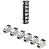 Bundle: TRENDnet 12-Port Blank Angled Wall Mount Keystone Patch Panel TC-KP12V + TRENDnet Shielded Cat6A RJ45 Silver Keystone Jack 6-Pack TC-K06C6A view 1