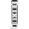 Bundle: TRENDnet 12-Port Blank Angled Wall Mount Keystone Patch Panel TC-KP12V + TRENDnet Shielded Cat6A RJ45 Silver Keystone Jack 6-Pack TC-K06C6A view 3