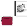 BoxWave Case Compatible with Bigme inkNoteS (10.3 in) - SoftSuit with Pocket, Soft Pouch Neoprene Cover Sleeve Zipper Pocket - Crimson Red view 1