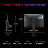 ASUS ROG Strix 27 4K HDR USB-C Gaming Monitor (XG27UCG)  UHD (3840x2160) Dual Mode (4K 160Hz or FHD 320Hz), 1ms, Fast IPS, Extreme Low Motion Blur Sync, G-SYNC Compatible, AI Gaming, 3yr Warranty view 4